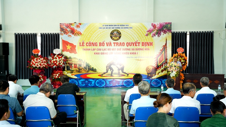 Lễ công bố và trao quyết định thành lập câu lạc bộ vật Quế Dương- Ảnh 1.