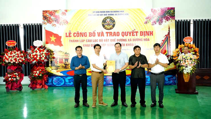 Lễ công bố và trao quyết định thành lập câu lạc bộ vật Quế Dương- Ảnh 8.