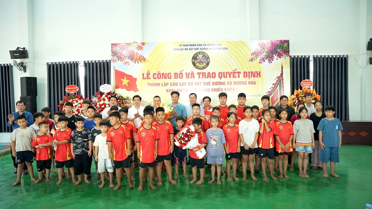Lễ công bố và trao quyết định thành lập câu lạc bộ vật Quế Dương- Ảnh 9.