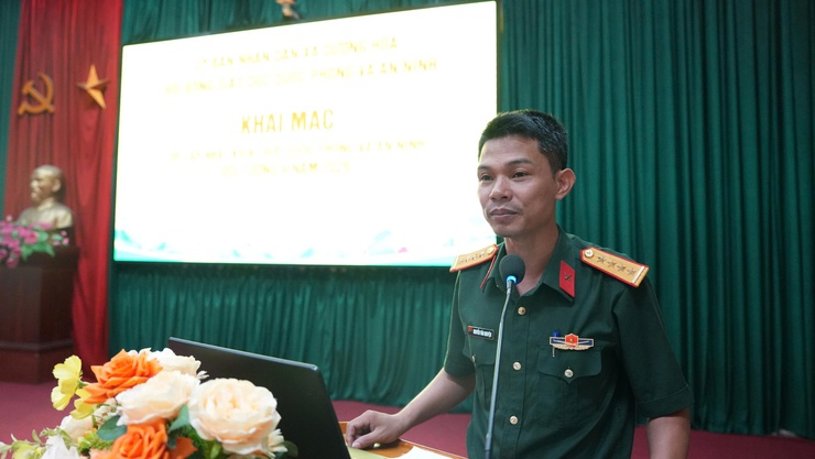 Dương Hòa tổ chức lớp cập nhật kiến thức quốc phòng và an ninh đối tượng 4 năm 2026- Ảnh 2.