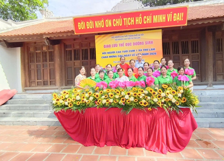 HỘI NGƯỜI CAO TUỔI XÃ THƯ LÂM TỔ CHỨC GIAO LƯU THỂ DỤC DƯỠNG SINH CỤM 1 NĂM 2026
- Ảnh 14.