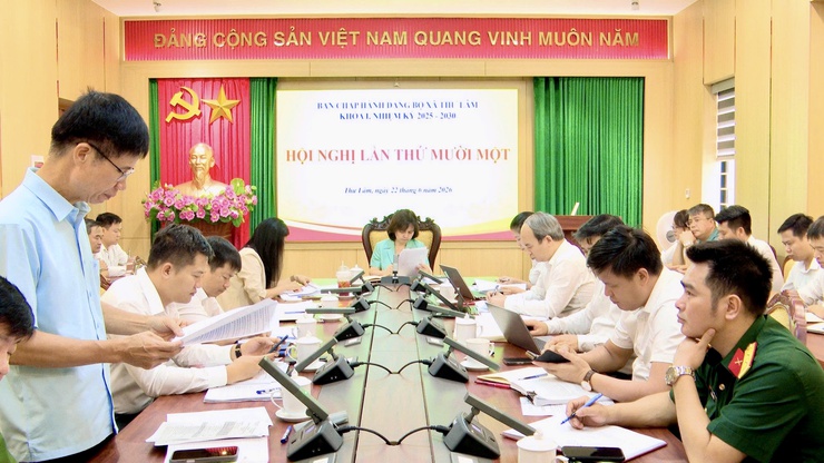 HỘI NGHỊ LẦN THỨ 11 BAN CHẤP HÀNH ĐẢNG BỘ XÃ THƯ LÂM KHÓA I, NHIỆM KỲ 2025 - 2030- Ảnh 3.
