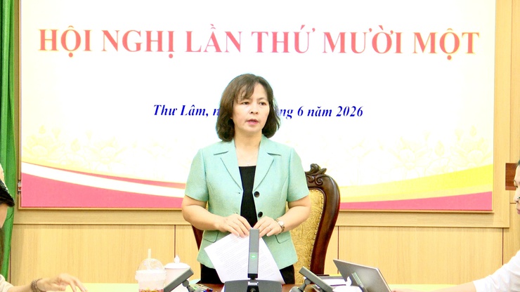 HỘI NGHỊ LẦN THỨ 11 BAN CHẤP HÀNH ĐẢNG BỘ XÃ THƯ LÂM KHÓA I, NHIỆM KỲ 2025 - 2030- Ảnh 12.