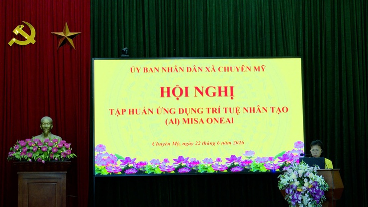 UBND xã Chuyên Mỹ tổ chức hội nghị tập huấn sử dụng trí tuệ nhân tạo OneAI- Ảnh 1.