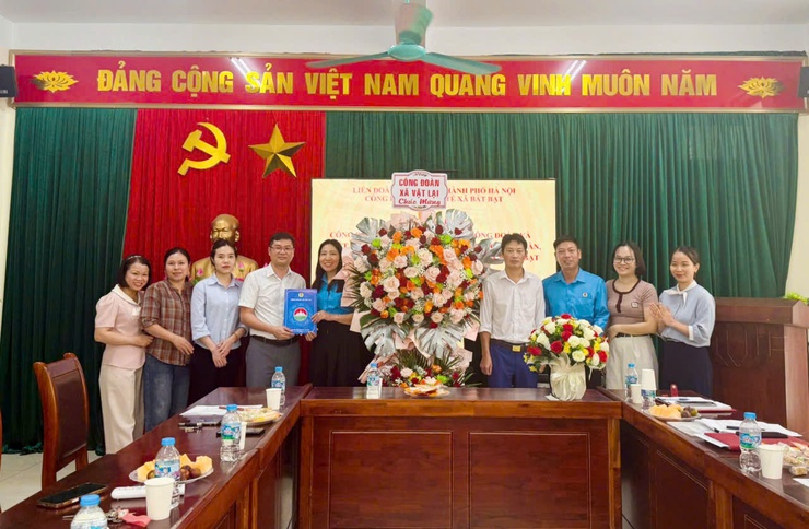 Hội nghị Công đoàn xã Vật Lại công bố Quyết định thành lập Công đoàn cơ sở Trạm y tế xã Bất Bạt- Ảnh 1.