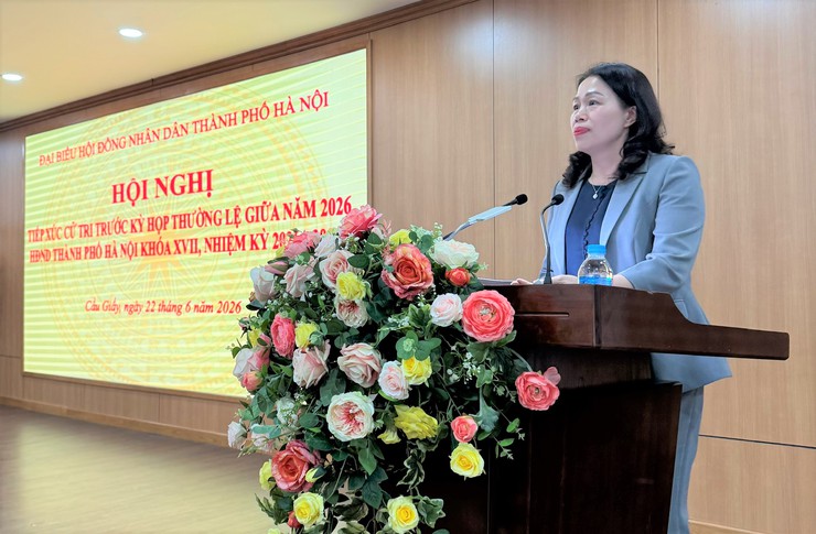 ĐẠI BIỂU HĐND THÀNH PHỐ HÀ NỘI - ĐƠN VỊ BẦU CỬ SỐ 5 TIẾP XÚC CỬ TRI TRƯỚC KỲ HỌP- Ảnh 3.