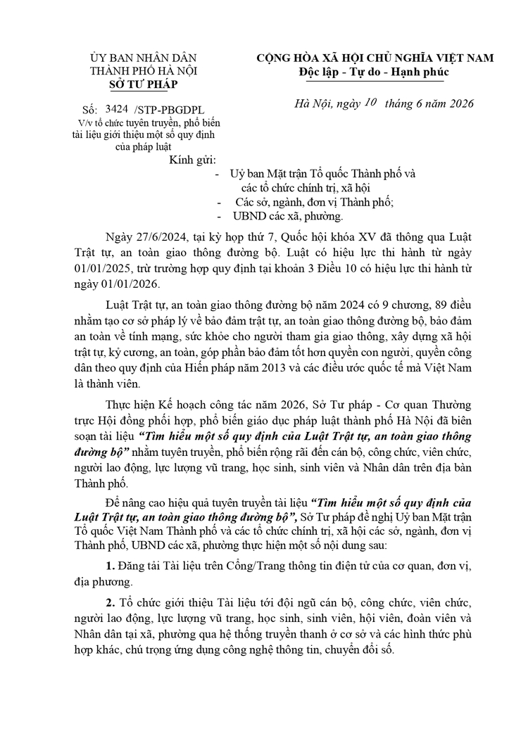 Phường Hồng Hà đẩy mạnh tuyên truyền Luật Trật tự, an toàn giao thông đường bộ đến cán bộ và Nhân dân- Ảnh 1.