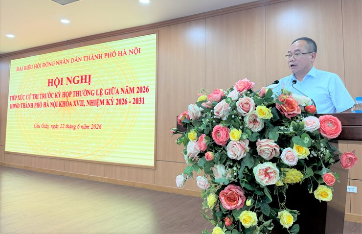 ĐẠI BIỂU HĐND THÀNH PHỐ HÀ NỘI - ĐƠN VỊ BẦU CỬ SỐ 5 TIẾP XÚC CỬ TRI TRƯỚC KỲ HỌP- Ảnh 7.