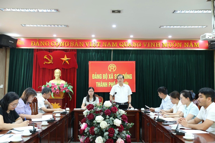 Ban Kinh tế - Ngân sách HĐND xã giám sát công tác giao đất dịch vụ trên địa bàn xã Sơn Đồng- Ảnh 3.