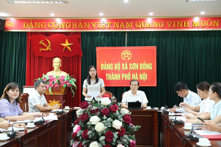 Ban Kinh tế - Ngân sách HĐND xã giám sát công tác giao đất dịch vụ trên địa bàn xã Sơn Đồng- Ảnh 4.