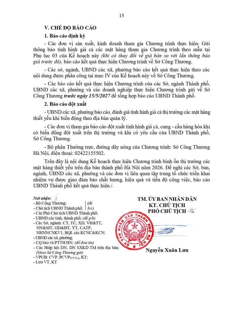 Hà Nội triển khai Chương trình bình ổn thị trường các mặt hàng thiết yếu năm 2026- Ảnh 13.