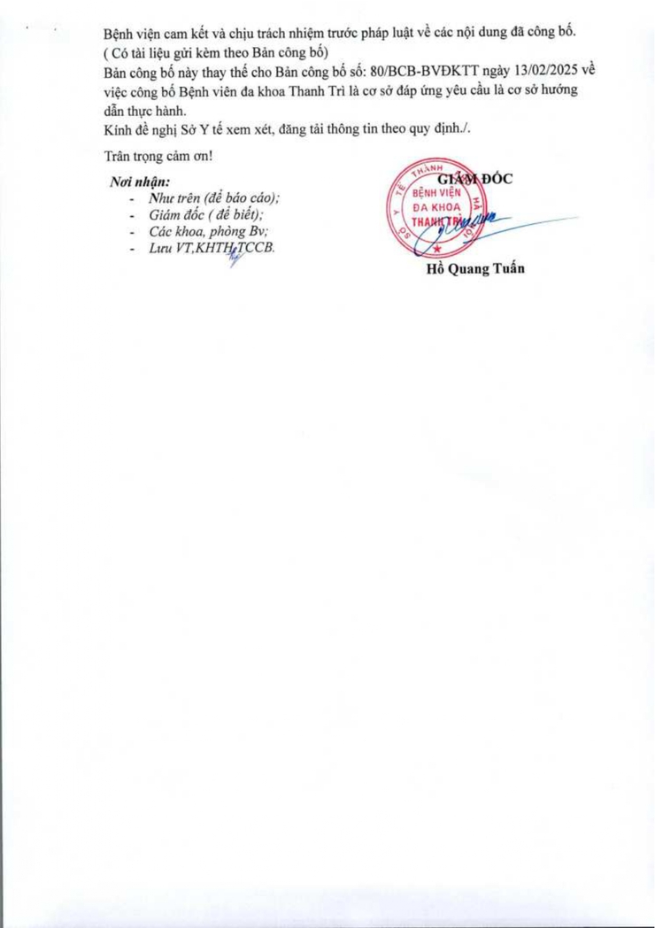 Sở Y tế Hà Nội công bố Bệnh viện Đa khoa Thanh Trì đủ điều kiện là cơ sở hướng dẫn thực hành khám bệnh, chữa bệnh- Ảnh 4.
