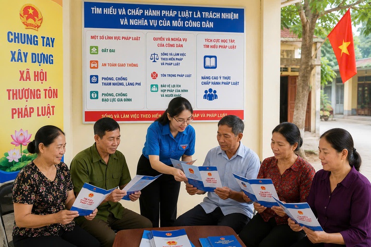 Dương Nội đẩy mạnh phổ biến các luật, nghị quyết mới của Quốc hội khóa XVI đến cán bộ, đảng viên và Nhân dân- Ảnh 2.