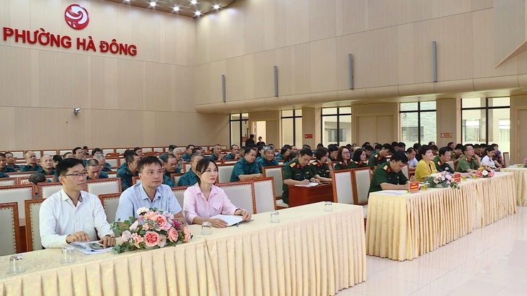 Phường Hà Đông sơ kết công tác quân sự, quốc phòng 6 tháng đầu năm 2026- Ảnh 1.