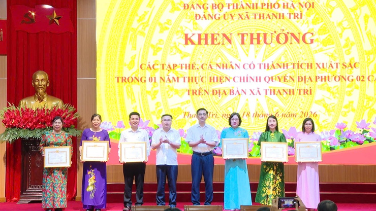 Thanh Trì sơ kết 1 năm vận hành mô hình chính quyền địa phương hai cấp- Ảnh 2.