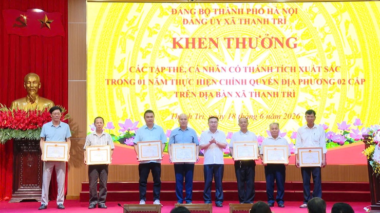 Thanh Trì sơ kết 1 năm vận hành mô hình chính quyền địa phương hai cấp- Ảnh 6.