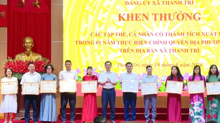 Thanh Trì sơ kết 1 năm vận hành mô hình chính quyền địa phương hai cấp- Ảnh 5.