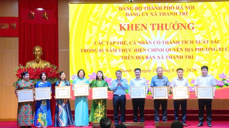 Thanh Trì sơ kết 1 năm vận hành mô hình chính quyền địa phương hai cấp- Ảnh 4.