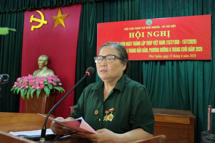 Hội Cựu thanh niên xung phong xã Phú Nghĩa sơ kết hoạt động 06 tháng đầu năm 2026- Ảnh 3.