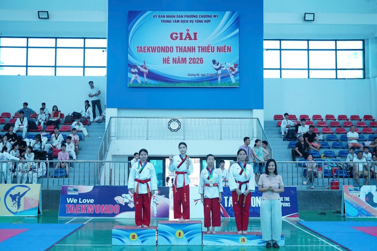 Phường Chương Mỹ tổ chức Giải Taekwondo thanh thiếu niên hè năm 2026- Ảnh 7.