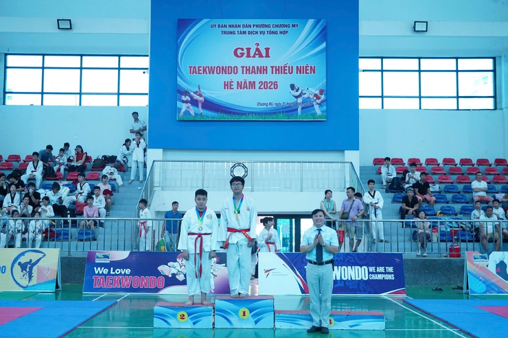 Phường Chương Mỹ tổ chức Giải Taekwondo thanh thiếu niên hè năm 2026- Ảnh 10.