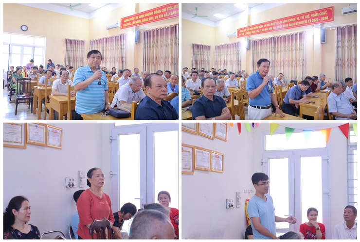 Đảng uỷ  phường Từ Liêm tổ chức hội nghị cho ý kiến về  phương án nhân sự cấp ủy chi bộ sau sắp xếp tổ dân phố- Ảnh 3.
