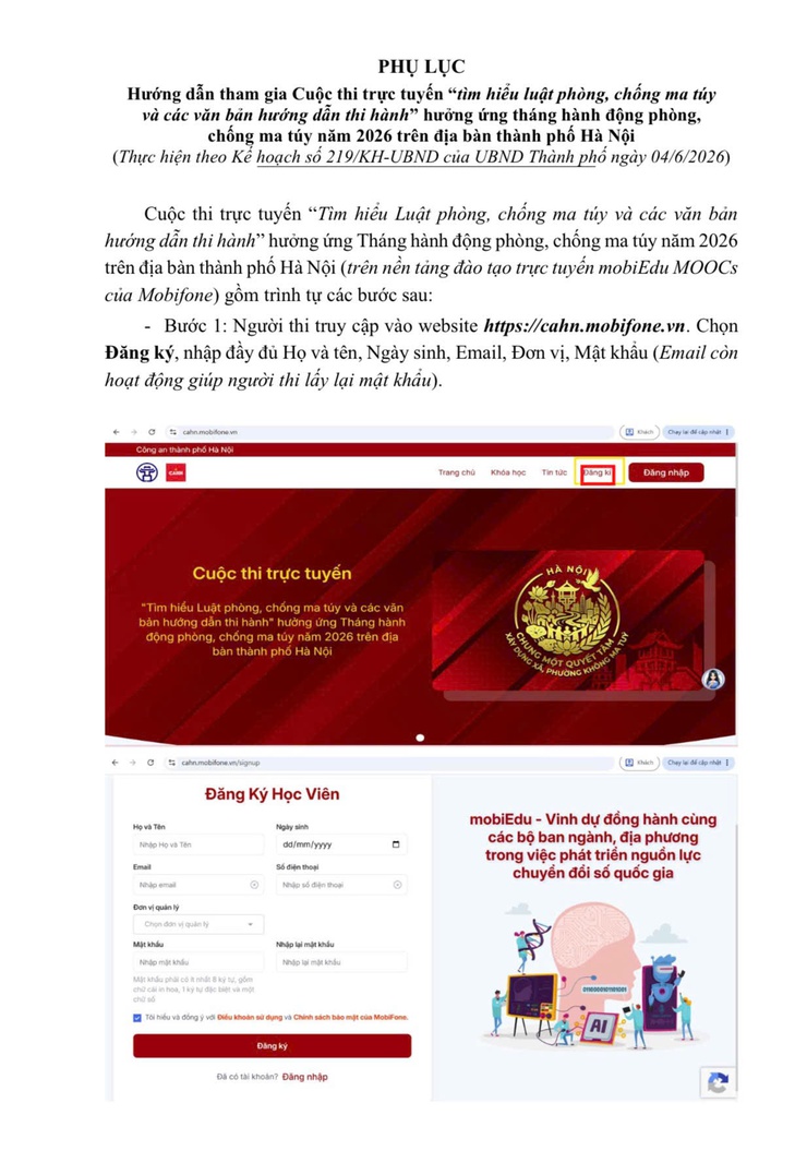 PHƯỜNG VĂN MIẾU - QUỐC TỬ GIÁM PHÁT ĐỘNG THAM GIA CUỘC THI TRỰC TUYẾN “TÌM HIỂU LUẬT PHÒNG, CHỐNG MA TÚY VÀ CÁC VĂN BẢN HƯỚNG DẪN THI HÀNH” NĂM 2026- Ảnh 4.