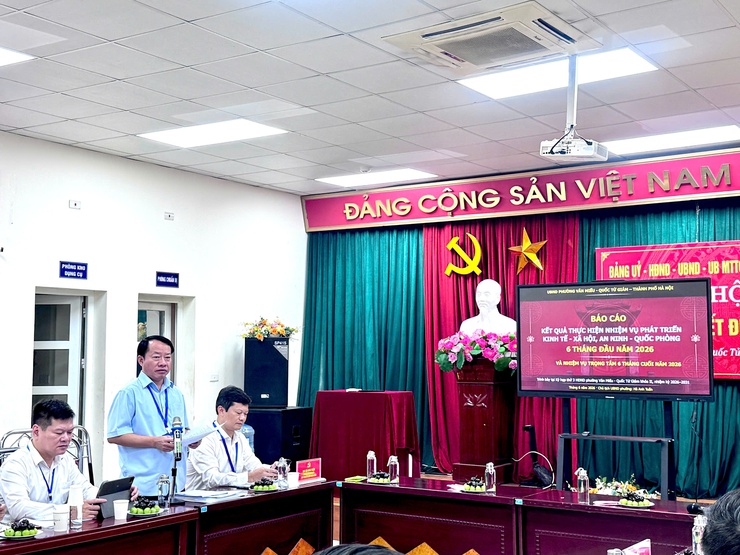 HỘI NGHỊ BÁO CÁO KẾT QUẢ THỰC HIỆN NHIỆM VỤ PHÁT TRIỂN KINH TẾ - XÃ HỘI, AN NINH - QUỐC PHÒNG 6 THÁNG ĐẦU NĂM 2026 VÀ TRIỂN KHAI NHIỆM VỤ TRỌNG TÂM 6 THÁNG CUỐI NĂM 2026- Ảnh 3.