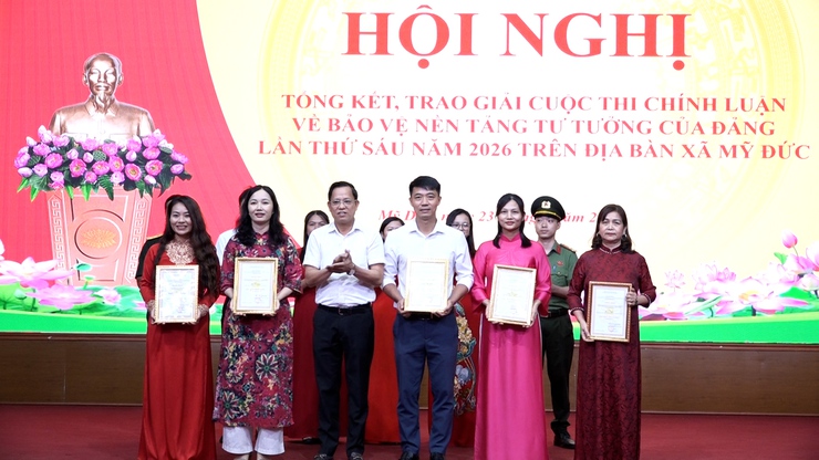 Xã Mỹ Đức sơ kết 1 năm vận hành chính quyền địa phương hai cấp- Ảnh 2.