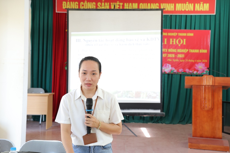 Hợp tác xã Nông nghiệp Thanh Bình (xã Phú Nghĩa) tập huấn, tuyên truyền kiến thức pháp luật về kiểm dịch thực vật cho xã viên- Ảnh 4.