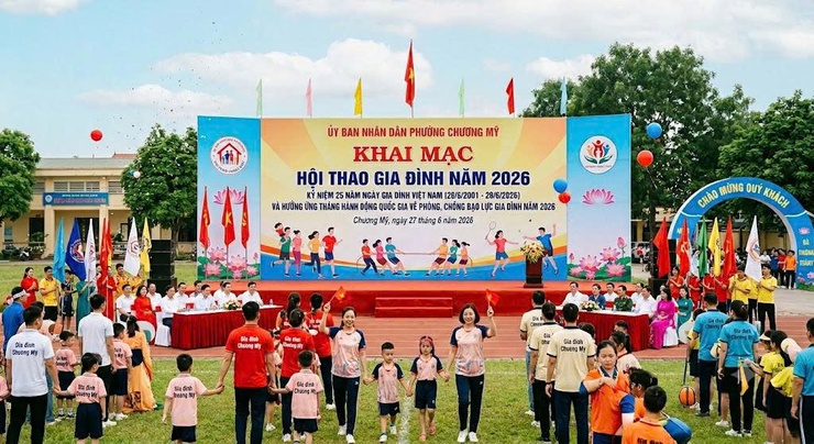 Phường Chương Mỹ sẵn sàng tổ chức hội thao gia đình năm 2026- Ảnh 1.