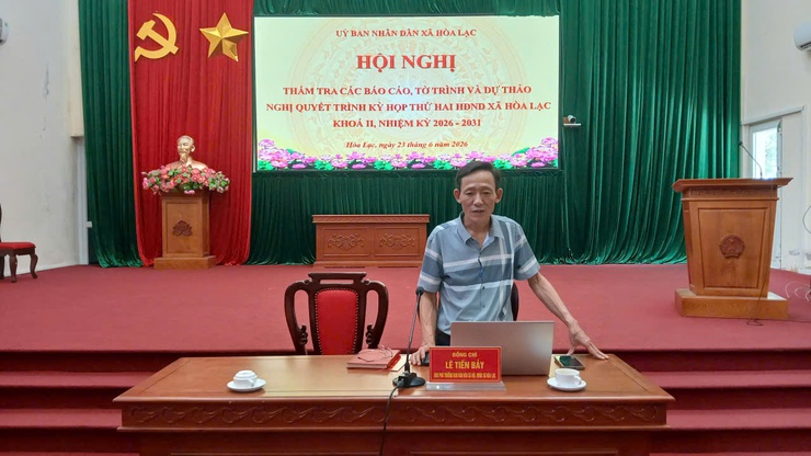 Các Ban HĐND xã Hòa Lạc thẩm tra các nội dung trình kỳ họp thứ Hai, HĐND xã khóa II, nhiệm kỳ 2026 - 2031- Ảnh 2.