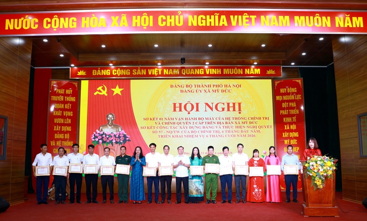 Xã Mỹ Đức sơ kết 1 năm vận hành chính quyền địa phương hai cấp- Ảnh 9.