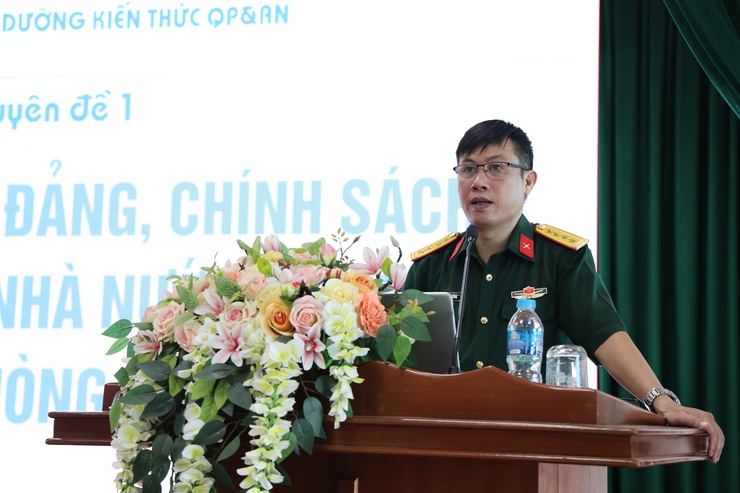 Xã Tam Hưng khai mạc lớp bồi dưỡng kiến thức quốc phòng và an ninh đối tượng 4 năm 2026- Ảnh 8.