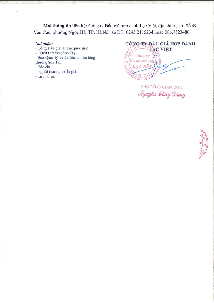 Thông báo Đấu giá quyền sử dụng đất ở đối với 09 thửa đất (03 thửa tại khu đô thị HUD-Sơn Tây và 06 thửa tại khu Vàn Gợi - Đồng Quân) phường Sơn Tây, thành phố Hà Nội- Ảnh 5.