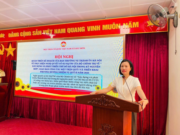 MTTQ xã Hát Môn phát huy vai trò nòng cốt trong thực hiện mô hình chính quyền hai cấp- Ảnh 1.