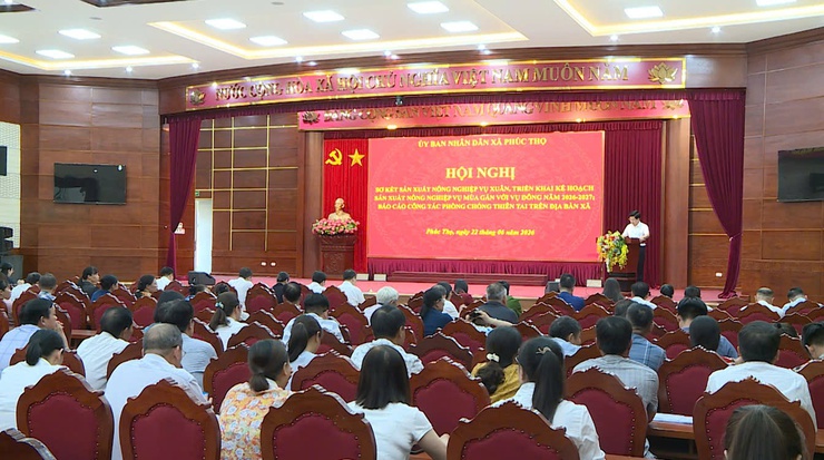 PHÚC THỌ: SƠ KẾT SẢN XUẤT VỤ XUÂN, TRIỂN KHAI NHIỆM VỤ VỤ MÙA GẮN VỚI VỤ ĐÔNG VÀ CÔNG TÁC PHÒNG, CHỐNG THIÊN TAI NĂM 2026- Ảnh 10.
