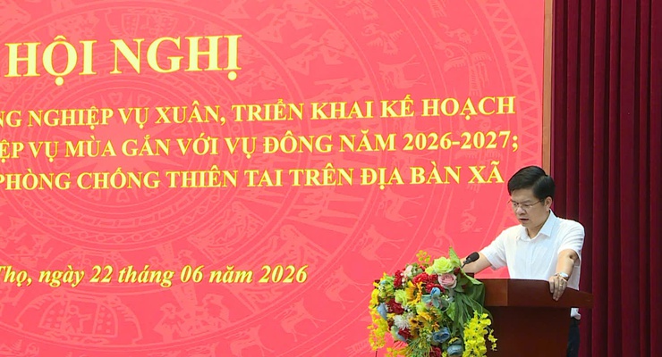 PHÚC THỌ: SƠ KẾT SẢN XUẤT VỤ XUÂN, TRIỂN KHAI NHIỆM VỤ VỤ MÙA GẮN VỚI VỤ ĐÔNG VÀ CÔNG TÁC PHÒNG, CHỐNG THIÊN TAI NĂM 2026- Ảnh 2.
