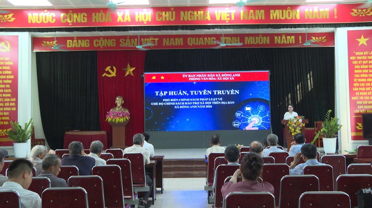 ỦY BAN NHÂN DÂN XÃ ĐÔNG ANH TỔ CHỨC TẬP HUẤN, TUYÊN TRUYỀN CHÍNH SÁCH BẢO TRỢ XÃ HỘI NĂM 2026- Ảnh 1.