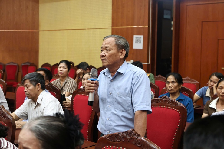 ĐẠI BIỂU HĐND THÀNH PHỐ HÀ NỘI - ĐƠN VỊ BẦU CỬ SỐ 21 TIẾP XÚC CỬ TRI TRƯỚC KỲ HỌP THƯỜNG LỆ GIỮA NĂM 2026- Ảnh 4.