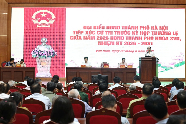 ĐẠI BIỂU HĐND THÀNH PHỐ HÀ NỘI - ĐƠN VỊ BẦU CỬ SỐ 21 TIẾP XÚC CỬ TRI TRƯỚC KỲ HỌP THƯỜNG LỆ GIỮA NĂM 2026- Ảnh 1.