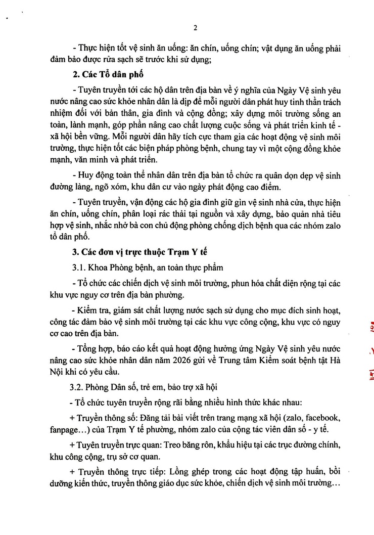 HƯỞNG ỨNG NGÀY VỆ SINH YÊU NƯỚC NĂM 2026: THỰC HIỆN LỜI BÁC DẠY, BẢO VỆ SỨC KHỎE NHÂN DÂN- Ảnh 4.