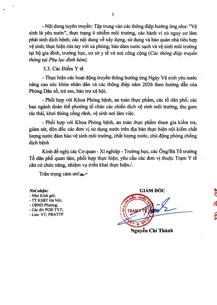 HƯỞNG ỨNG NGÀY VỆ SINH YÊU NƯỚC NĂM 2026: THỰC HIỆN LỜI BÁC DẠY, BẢO VỆ SỨC KHỎE NHÂN DÂN- Ảnh 5.
