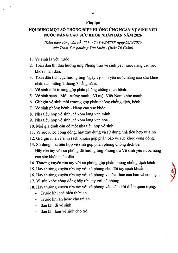 HƯỞNG ỨNG NGÀY VỆ SINH YÊU NƯỚC NĂM 2026: THỰC HIỆN LỜI BÁC DẠY, BẢO VỆ SỨC KHỎE NHÂN DÂN- Ảnh 6.