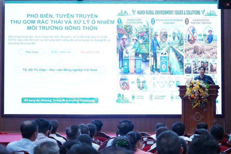 Hội Nông dân phường Chương Mỹ tổ chức hội nghị phổ biến pháp luật về thu gom rác thải và xử lý môi trường nông thôn- Ảnh 2.