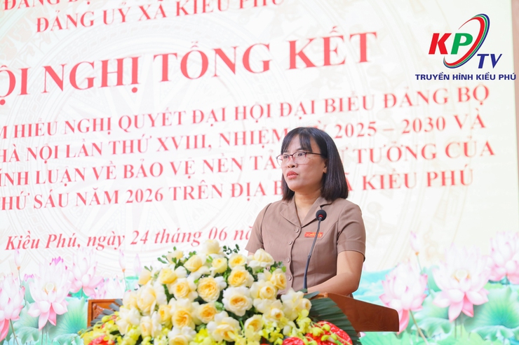 Đảng ủy xã Kiều Phú tổ chức hội nghị tổng kết các cuộc thi về Nghị quyết Đại hội Đảng bộ thành phố Hà Nội và bảo vệ nền tảng tư tưởng của Đảng- Ảnh 3.