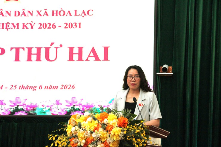 HĐND xã Hòa Lạc khai mạc Kỳ họp thứ Hai, quyết nghị nhiều nội dung quan trọng cho giai đoạn phát triển mới- Ảnh 6.