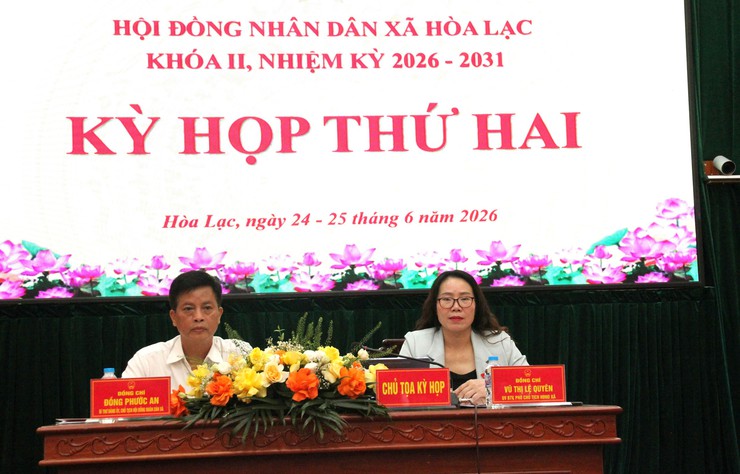HĐND xã Hòa Lạc khai mạc Kỳ họp thứ Hai, quyết nghị nhiều nội dung quan trọng cho giai đoạn phát triển mới- Ảnh 5.