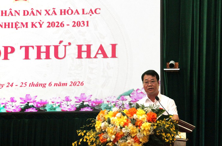 HĐND xã Hòa Lạc khai mạc Kỳ họp thứ Hai, quyết nghị nhiều nội dung quan trọng cho giai đoạn phát triển mới- Ảnh 7.