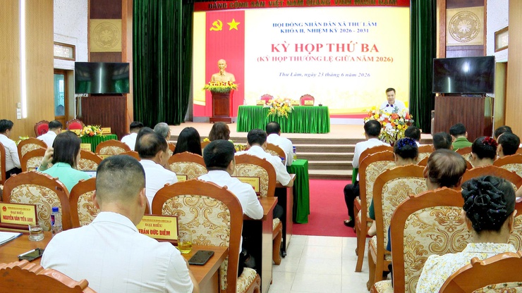 HĐND XÃ THƯ LÂM KHÓA II, NHIỆM KỲ 2026 – 2031 TỔ CHỨC KỲ HỌP THỨ BA ( KỲ HỌP THƯỜNG LỆ GIỮA NĂM 2026) - Ảnh 1.
